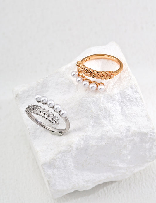 Double layer Pearl Ring