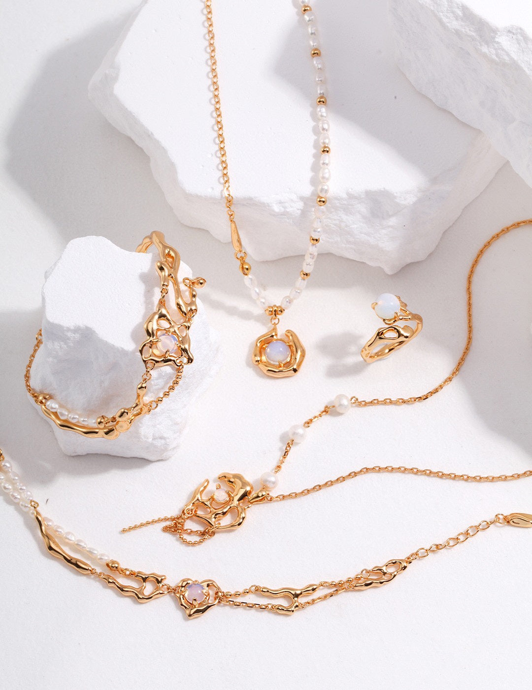 Sterling Silver Opal Necklace