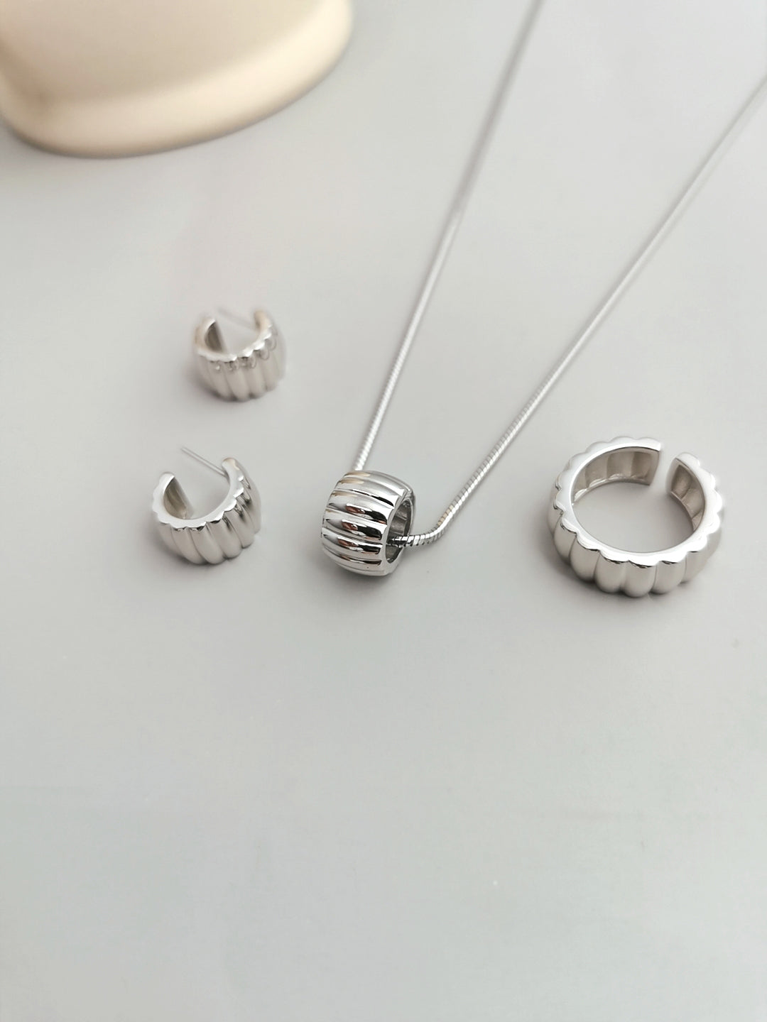 Gear Collection Sterling Silver Earrings