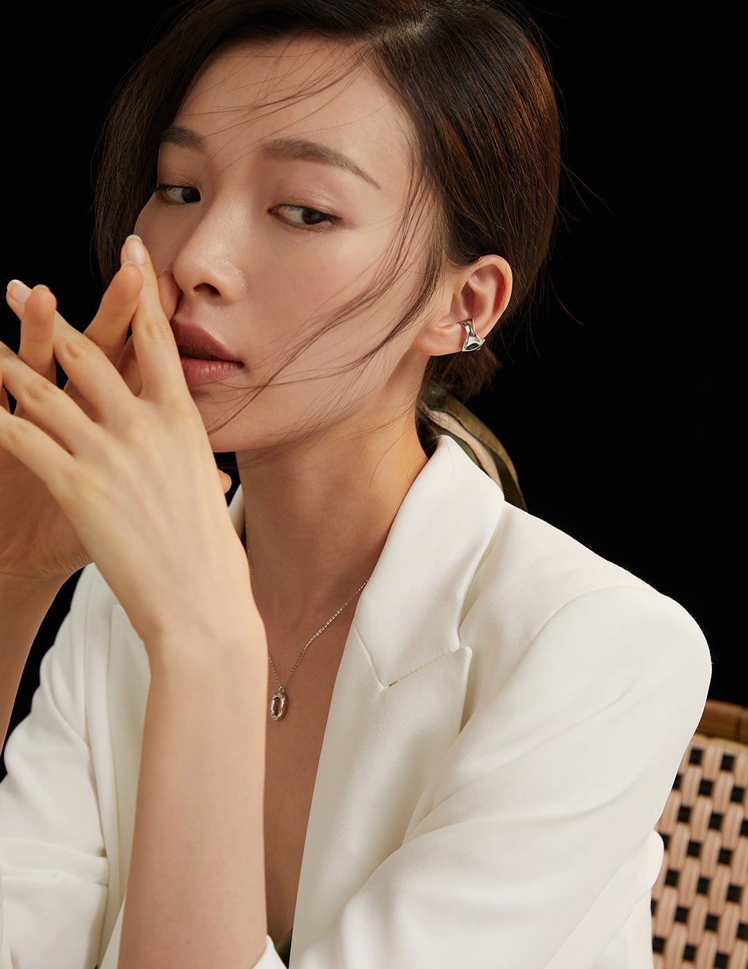 Sterling silver simple ear clips (Single piece)