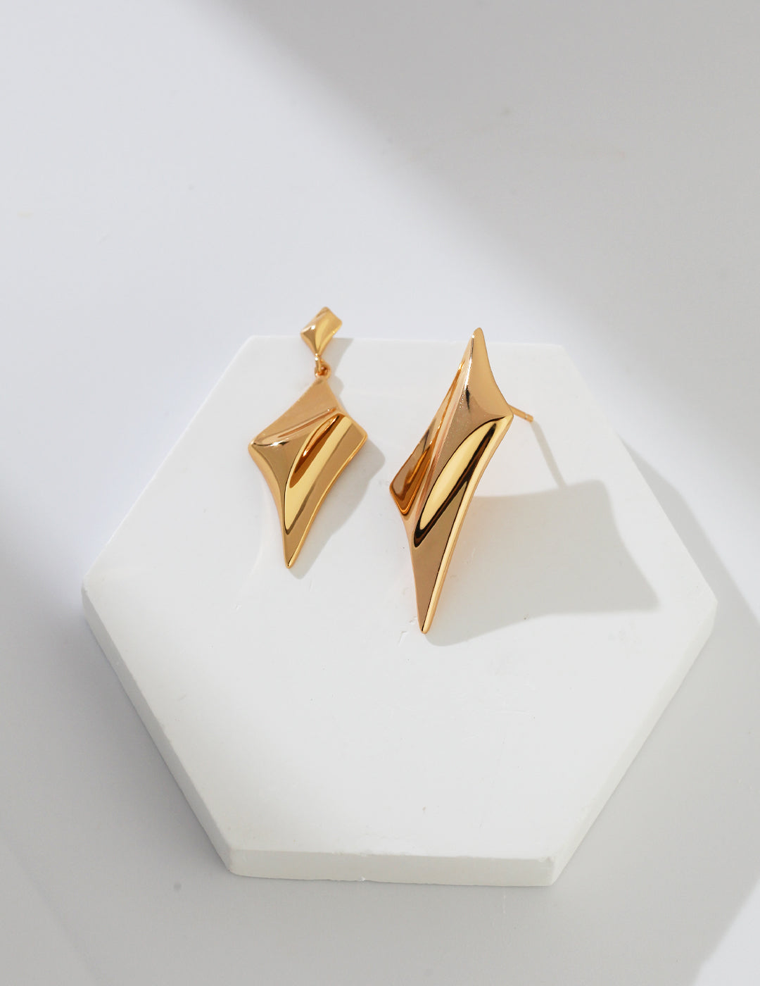 Sterling silver star earrings