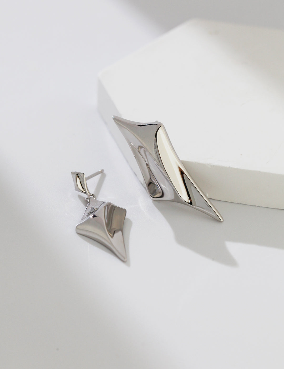 Sterling silver star earrings