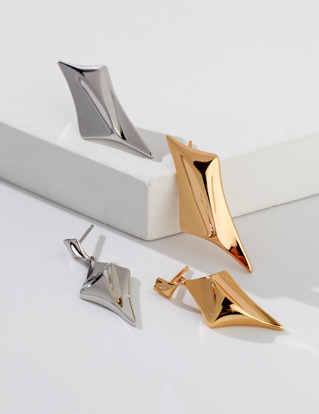 Sterling silver star earrings