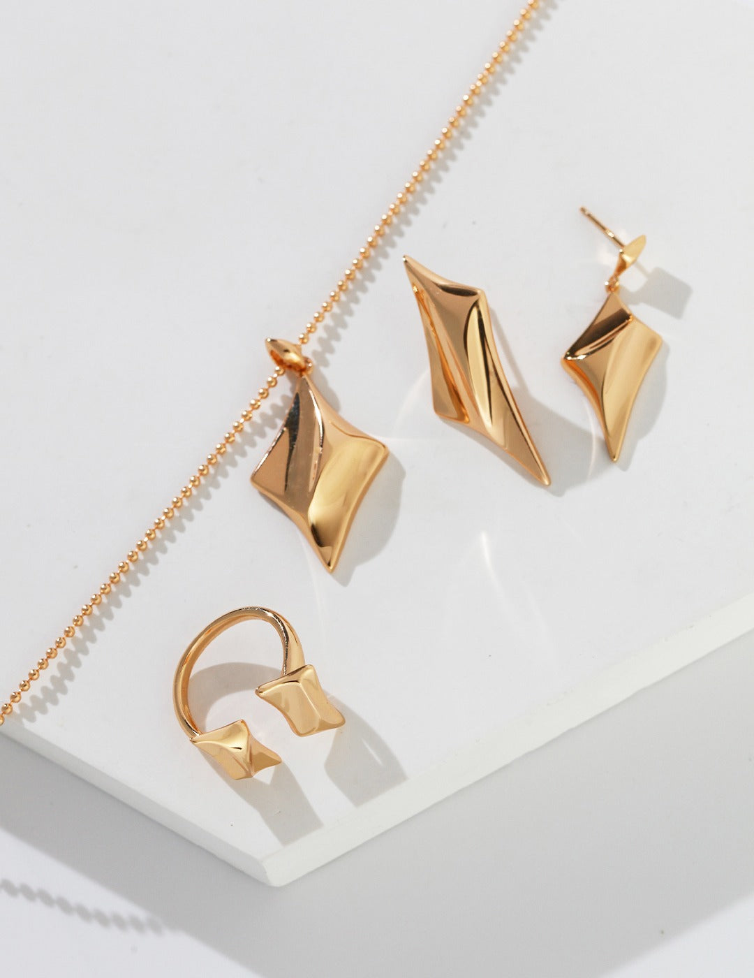 Sterling silver star earrings