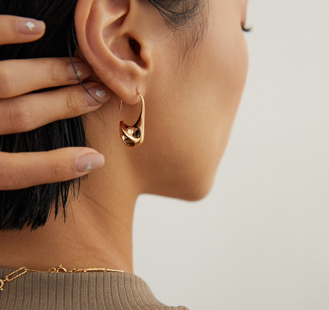 Sterling Silver Earring with zircon