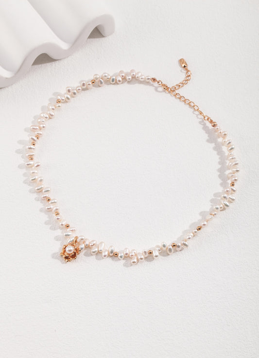 Camellia Pearl Necklace