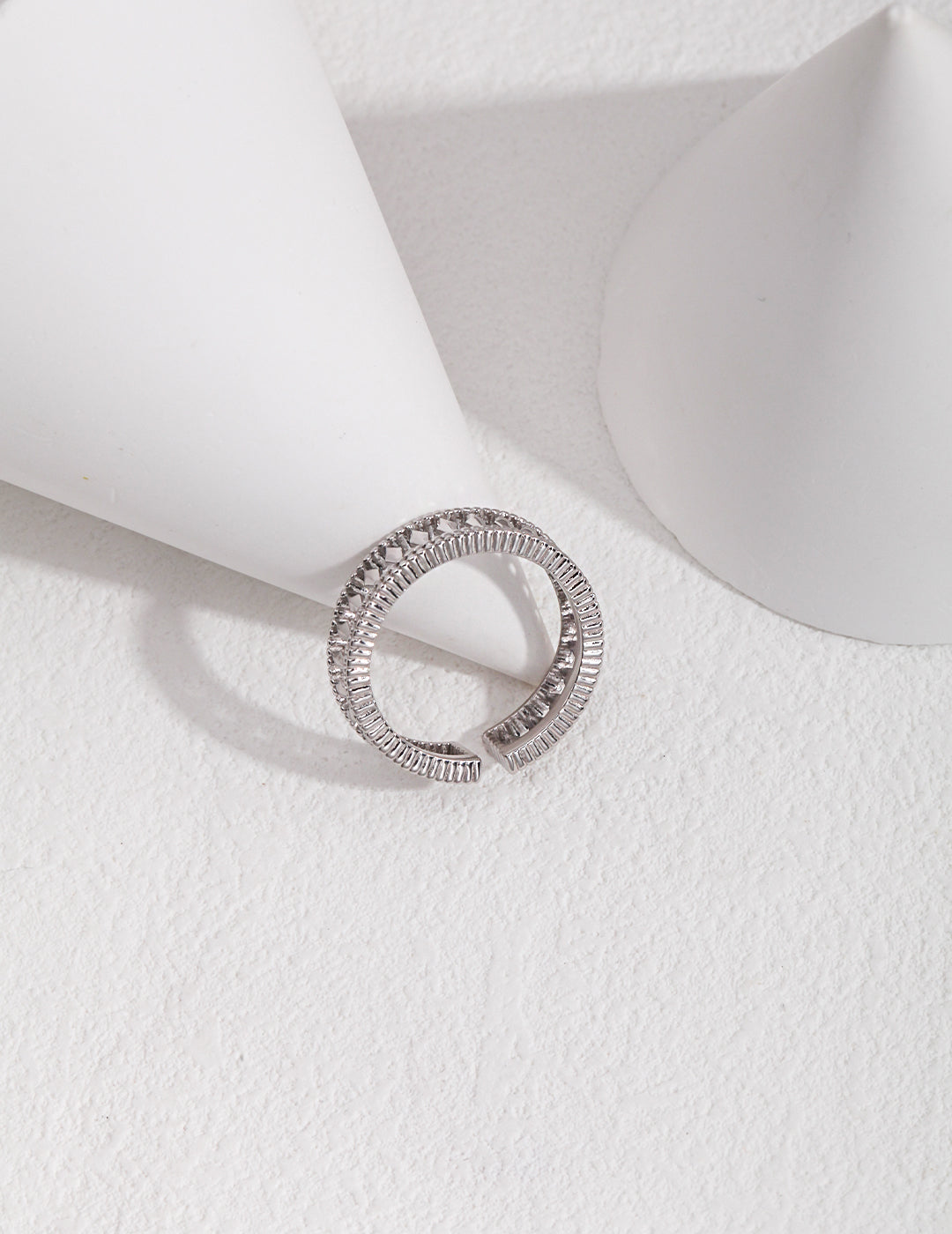 Sterling Silver / Gold Vermeil Openwork Ring