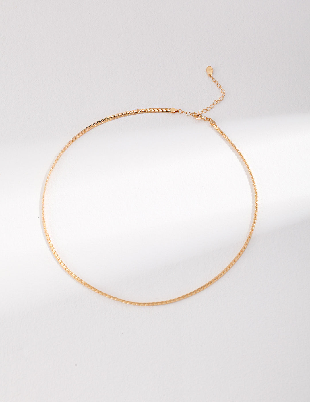 Sterling silver /Gold vermeil keel chain necklace