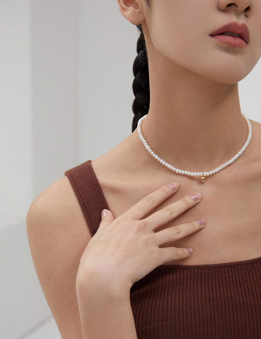 Sterling silver Pearl necklace