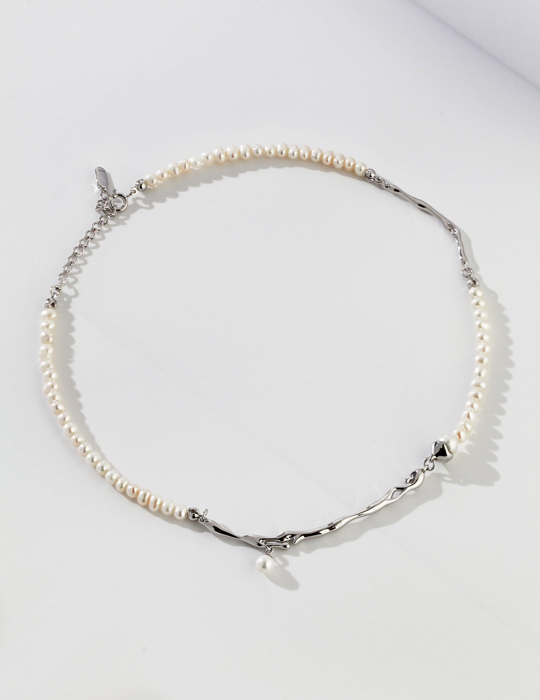 Sterling silver/ Gold vermeil pearl chocker /necklace