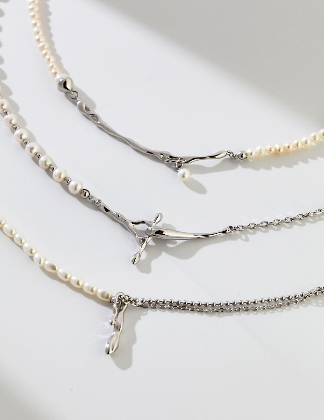 Sterling silver/ Gold vermeil pearl chocker /necklace