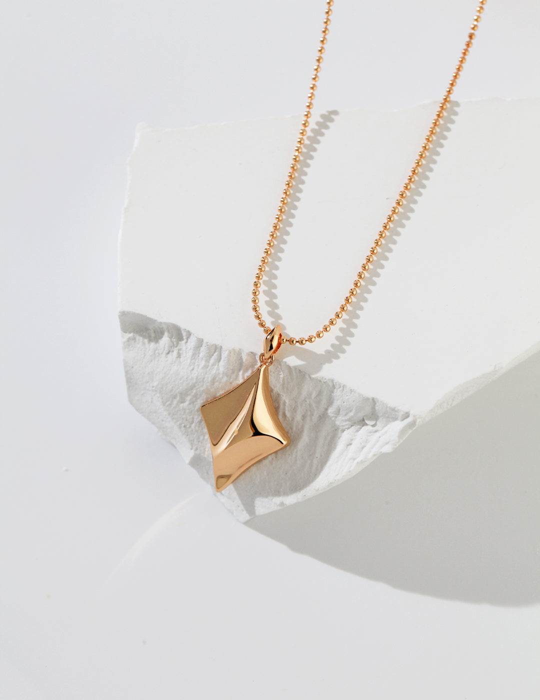 Four-pointed Star Sterling Silver Necklace