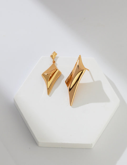 Sterling silver star earrings