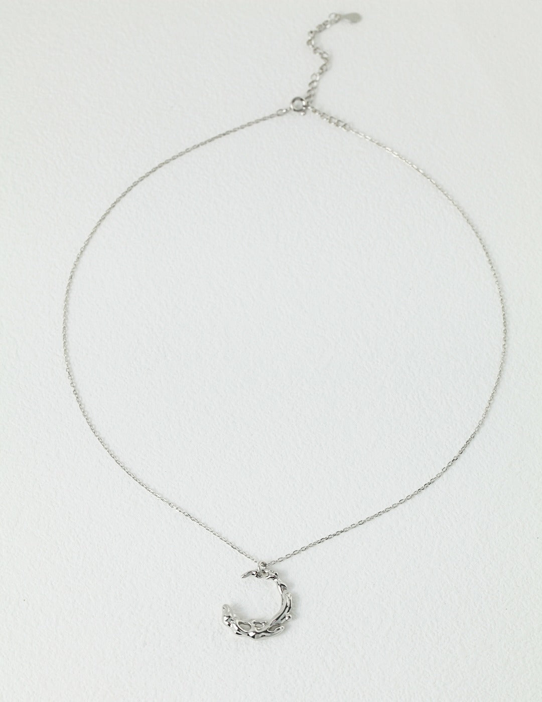 Sterling Silver Moon Necklace