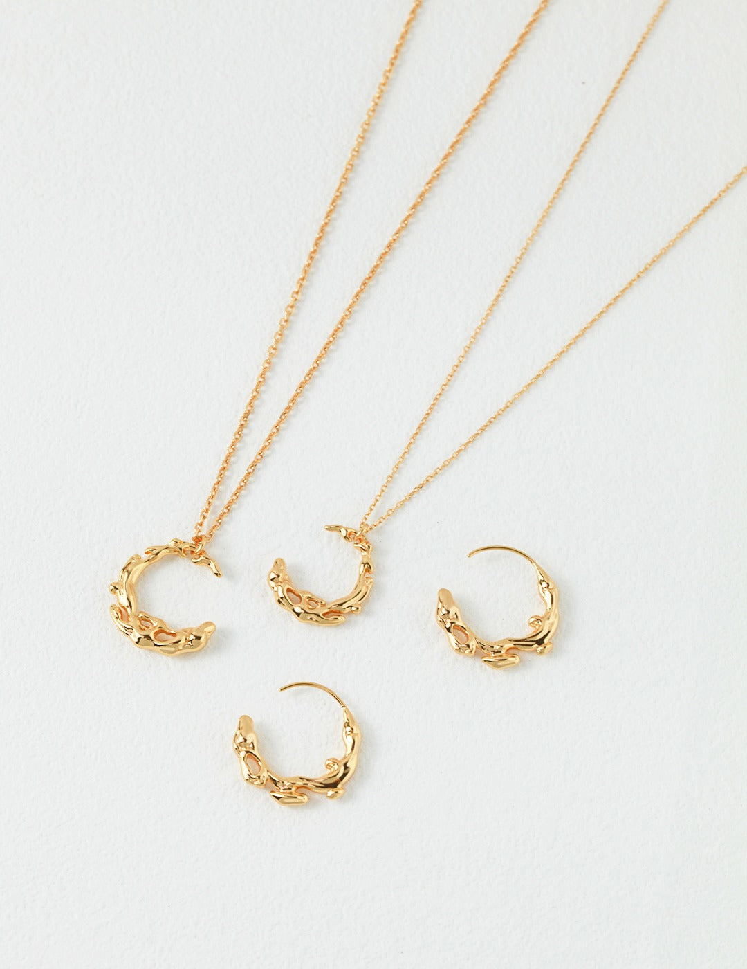 Sterling Silver Moon Necklace