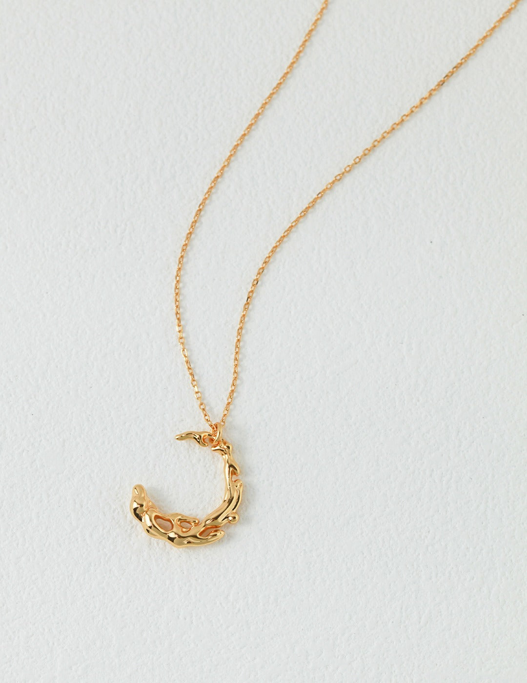Sterling Silver Moon Necklace