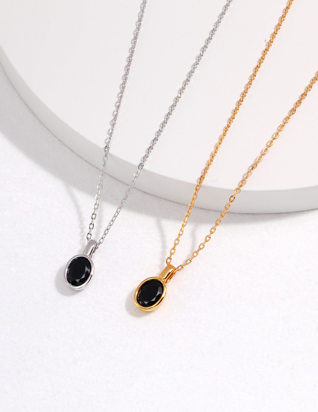 Sterling Silver Zircon Necklace