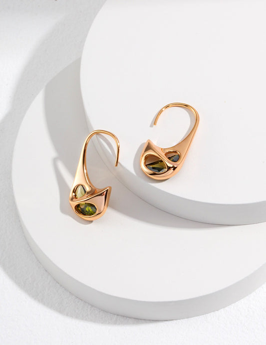 Sterling Silver Earring with zircon